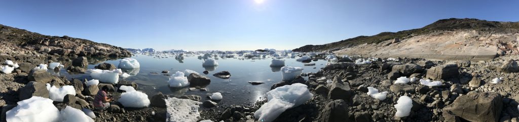 Panorama de l'embouchure de la petite rivière